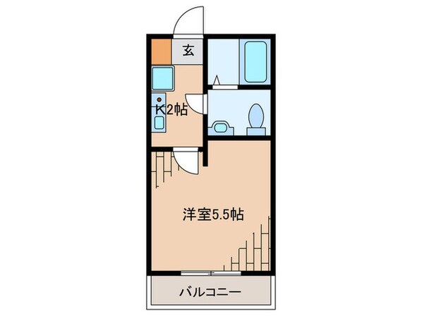 レジデンスウェスト淵野辺の物件間取画像